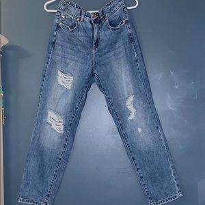 GARAGE Distressed Mom Jeans